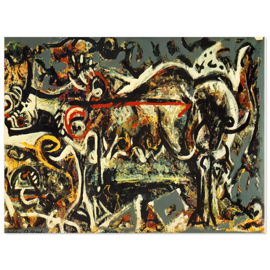 Jackson Pollock - THE SHE WOLF Fine Art Poster - Default Title