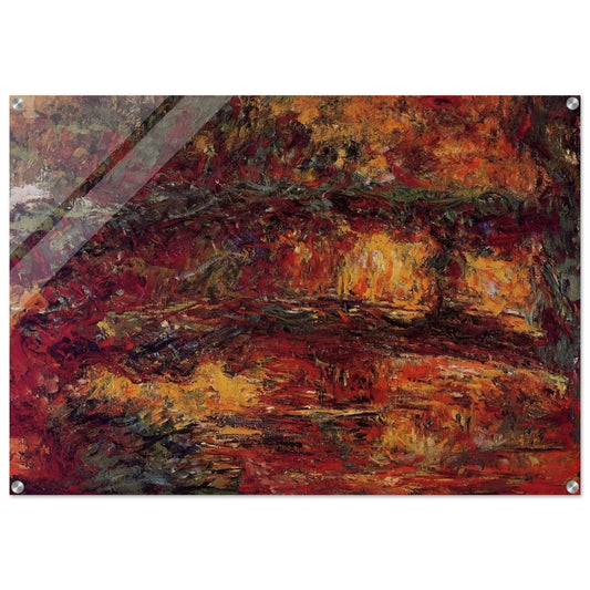 The Japanese Bridge at Giverny - claude monet Acrylic Print - 70x100 cm / 28x40″ inches | claude monet Wall Art | claude monet Prints