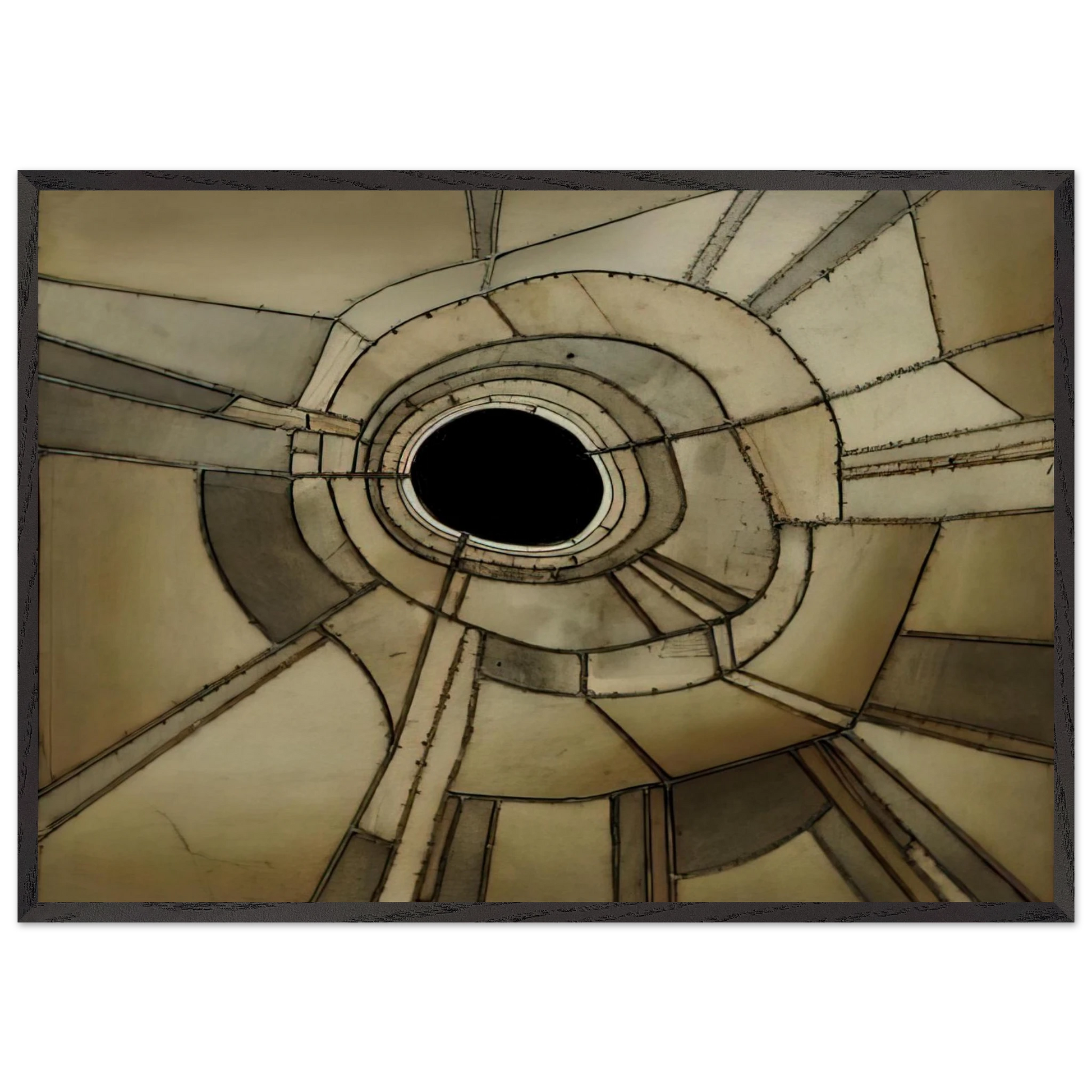UNTITLED 1959 N1 - Lee Bontecou Framed Art Print – Black Wooden Frame - Default Title - -Framed Art Print