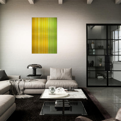 Lime-Lemon - 1970 - Gene Davis Brushed Aluminum Print - 70x100 cm / 28x40 inches | Gene Davis Aluminum Print | Gene Davis Prints