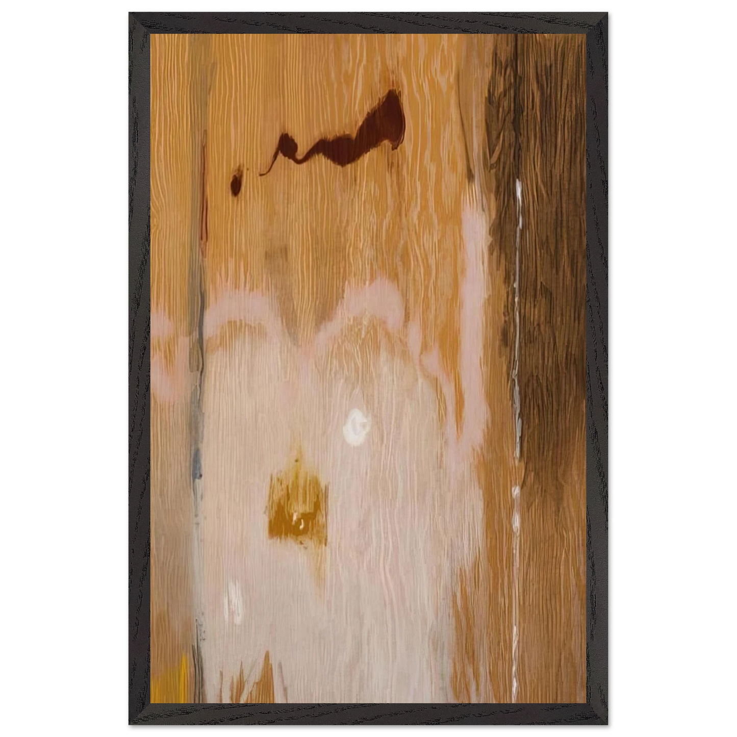 Helen Frankenthaler - Tales of Genji VI - 1998 Wall art - 60x80 cm / 24x32 inches - Premium Wooden Framed Poster With Fine Art Paper - White frame