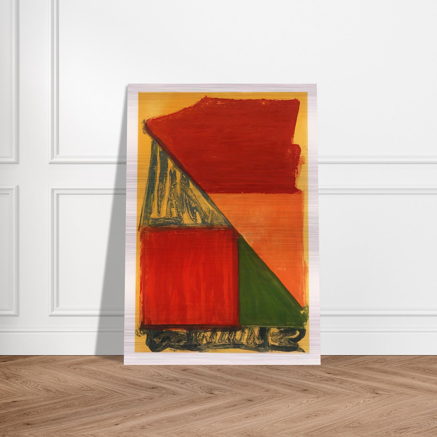 Dido - 1979 - John Hoyland Brushed Aluminum Print - 70x100 cm / 28x40 inches | John Hoyland Aluminum Print | John Hoyland Prints