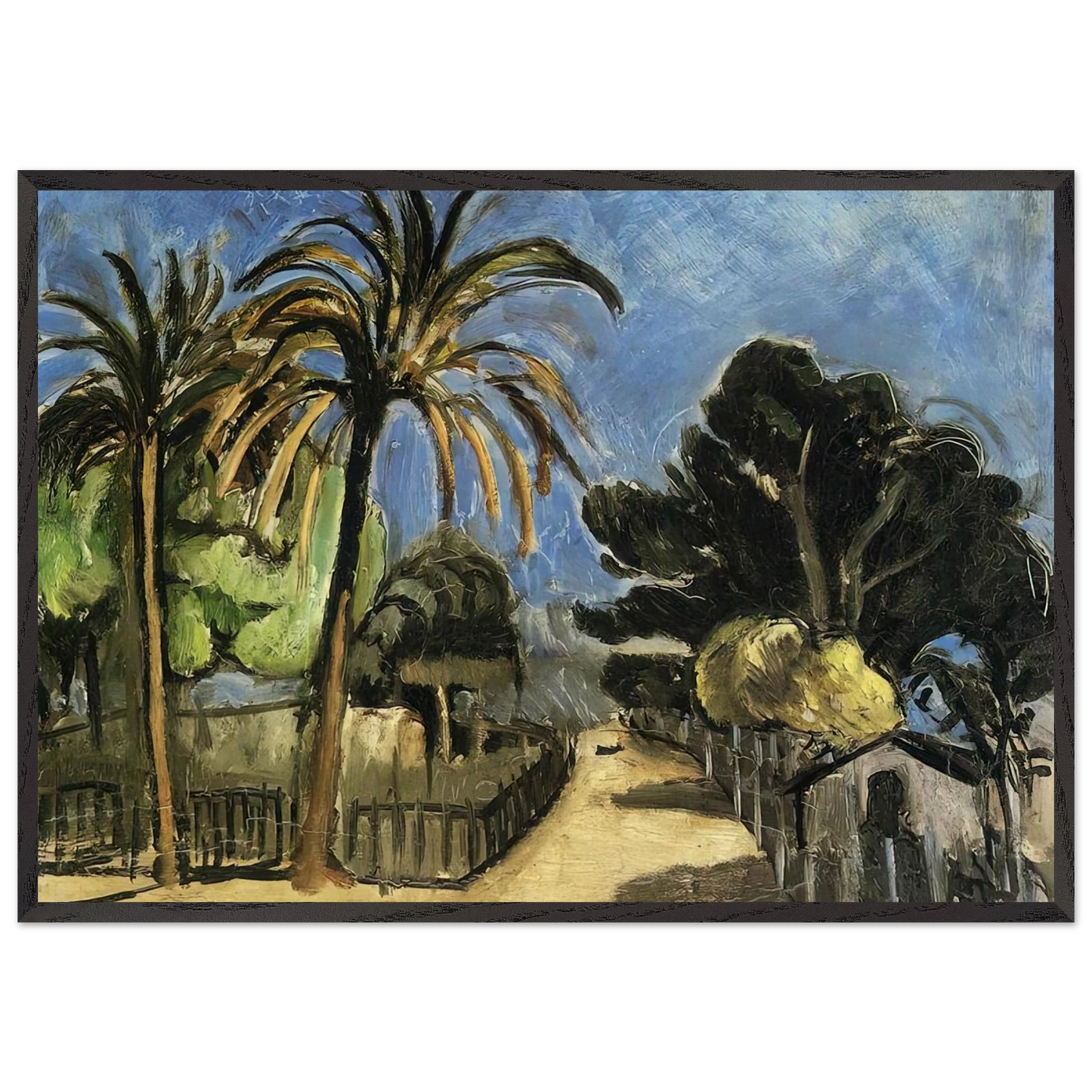 LANDSCAPE 1917 - Henri Matisse Framed Art Print – Black Wooden Frame - Default Title - -Framed Art Print