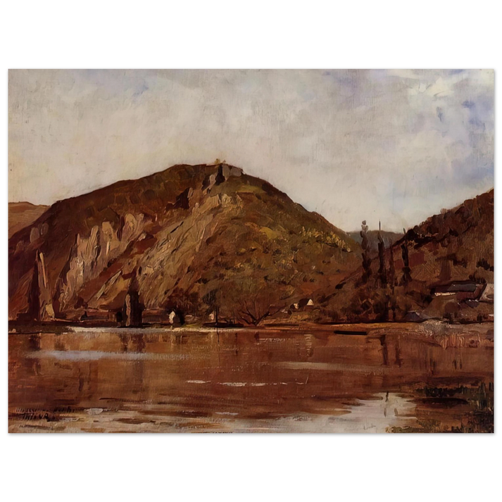 Theo van Rysselberghe - MEUSE RIVER AROUND NAMUR 1880  75x100 cm / 30x40inches Fine Art Poster