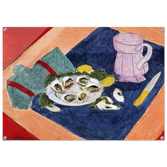 STILL LIFE WITH OYSTERS 1940 - Henri Matisse Acrylic Print - 70x100 cm / 28x40″ inches | Henri Matisse Wall Art | Henri Matisse Prints