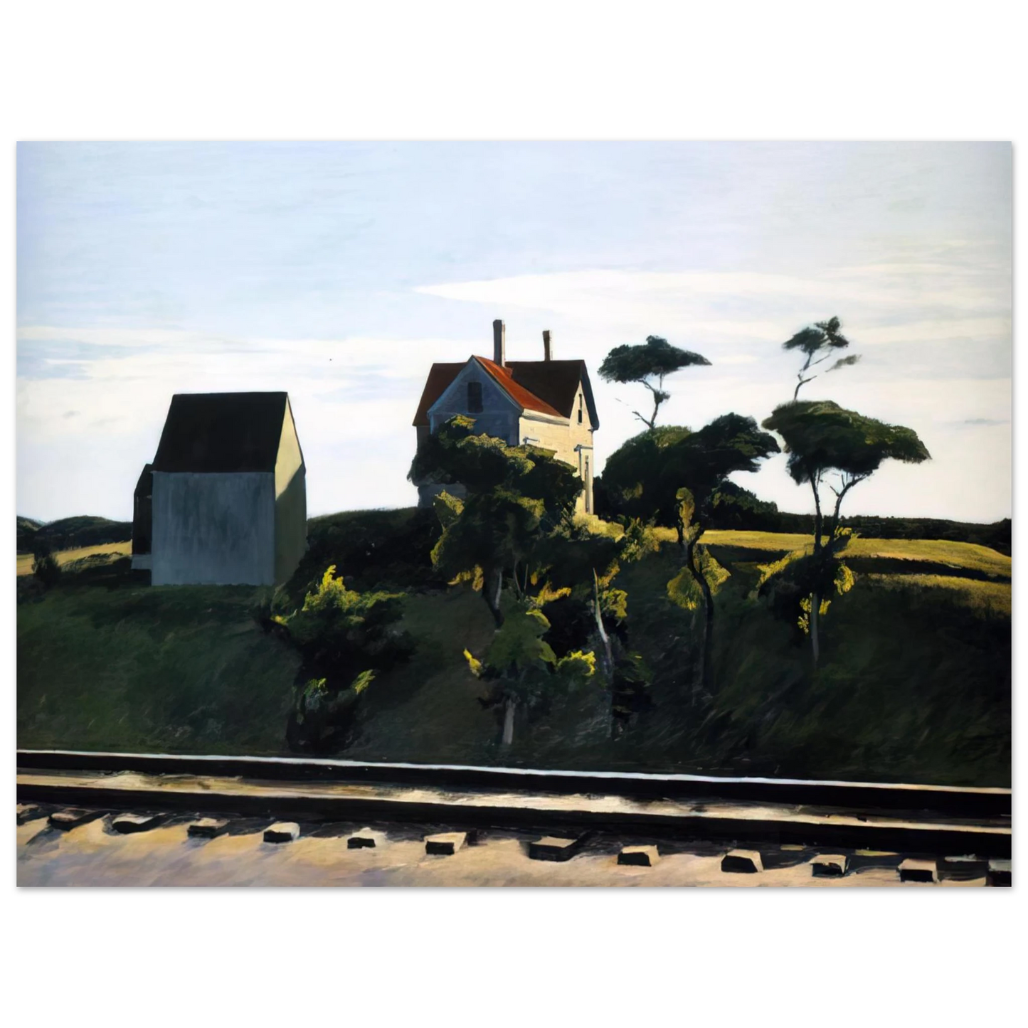 Edward Hopper - New York, New Haven and Hartford Fine Art Poster - 13x18 cm / 5x7 inches