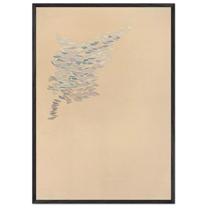 Development TK Como - 1970 - Robert Goodnough 70x100 cm / 28x40 inches Framed Art Print – Black Wooden Frame