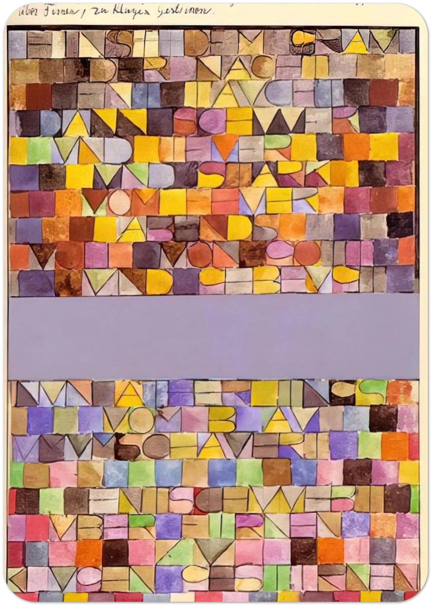 ONCE EMERGED FROM THE GRAY OF NIGHT 1918 By Paul Klee Pack of 10 Post Cards | Paul Klee Post Cards | A6 (10.5 x 14.8 cm) - 4.1 x 5.8 inches