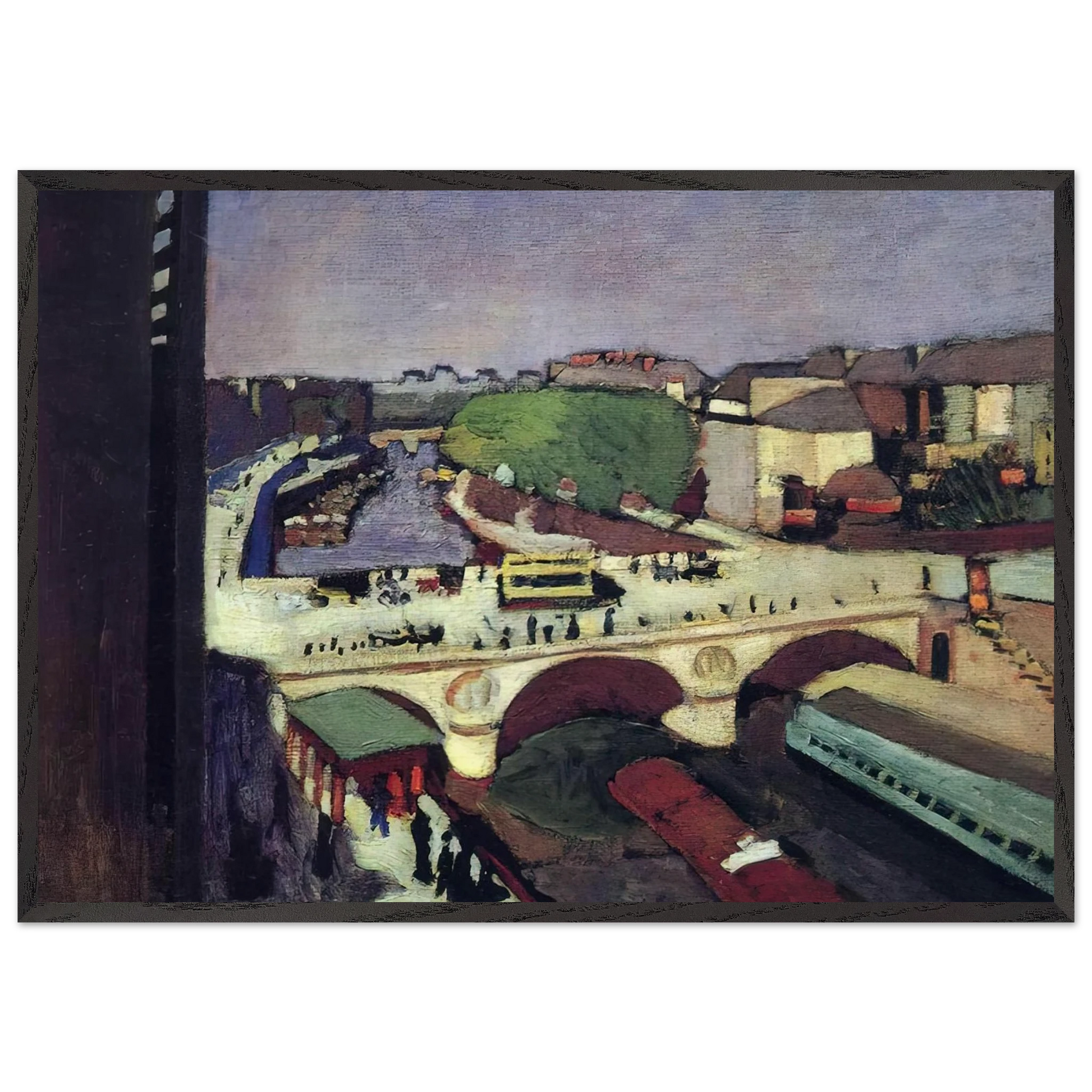 THE PONT SAINT MICHEL 1900 - Henri Matisse Framed Art Print – Black Wooden Frame - Default Title - -Framed Art Print