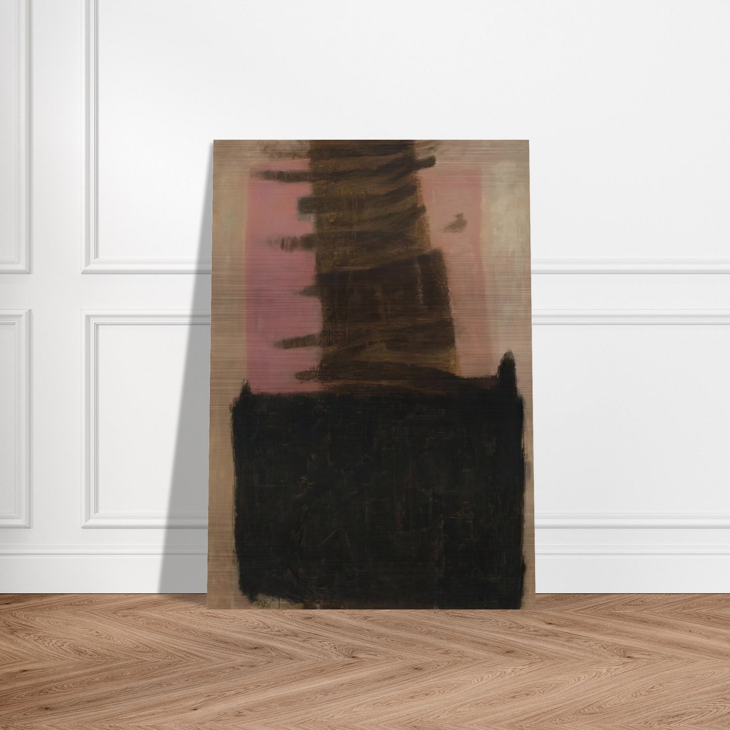 Composition in Black  Ochre - 1957 - Adja Yunkers Brushed Aluminum Print - 70x100 cm / 28x40 inches | Adja Yunkers Aluminum Print | Adja Yunkers Prints