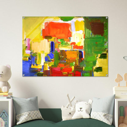 August Light - Hans Hofmann Acrylic Print - 70x100 cm / 28x40″ inches | Hans Hofmann Wall Art | Hans Hofmann Prints