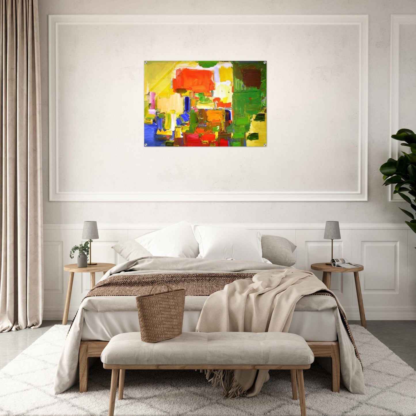 August Light - Hans Hofmann Acrylic Print - 70x100 cm / 28x40″ inches | Hans Hofmann Wall Art | Hans Hofmann Prints