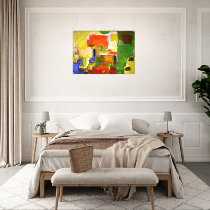 August Light - Hans Hofmann Acrylic Print - 70x100 cm / 28x40″ inches | Hans Hofmann Wall Art | Hans Hofmann Prints