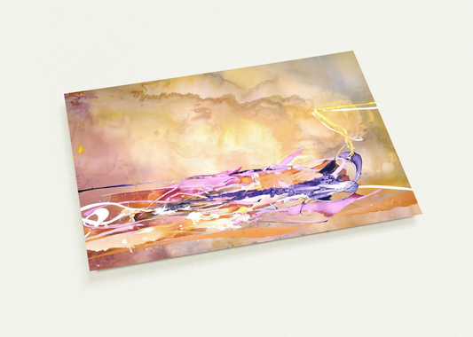 North Country - 1969 By Ronnie Landfield Pack of 10 Post Cards | Ronnie Landfield Post Cards | A6 (10.5 x 14.8 cm) - 4.1 x 5.8 inches