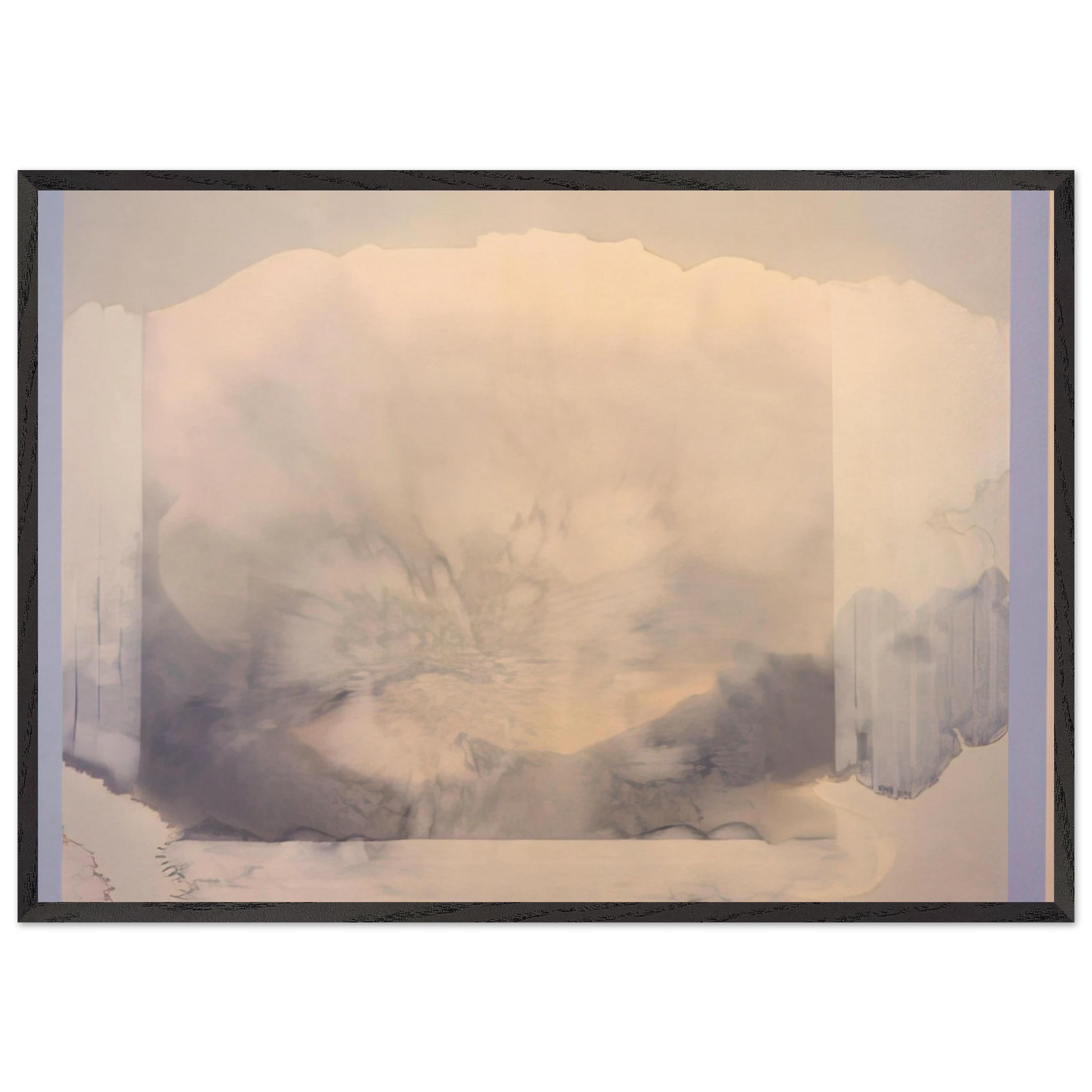 In The Divine - 1986 - Ronnie Landfield Framed Art Print – Black Wooden Frame - Default Title - -Framed Art Print