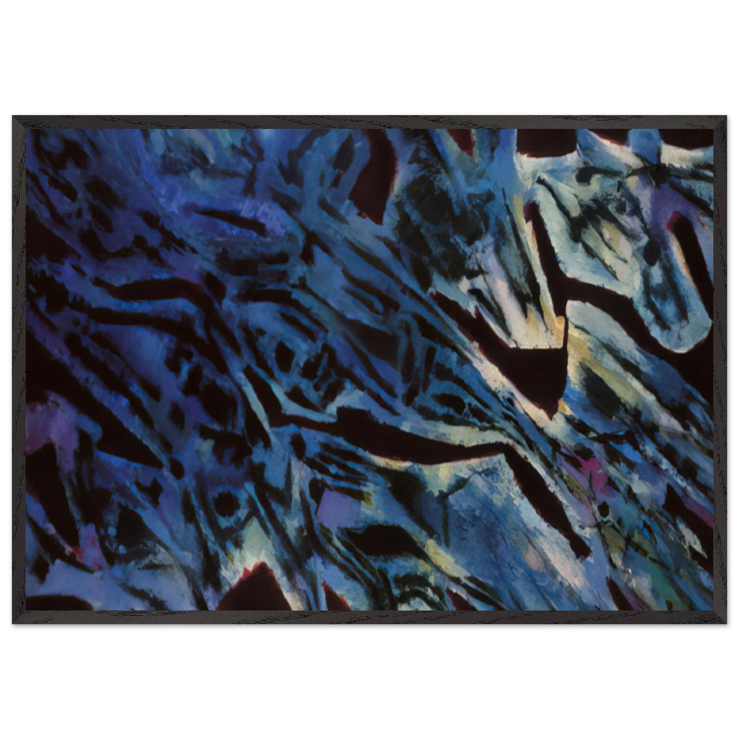 Fishes Sanctuary - 1969 - Alfred Manessier Framed Art Print – Black Wooden Frame - Default Title - -Framed Art Print