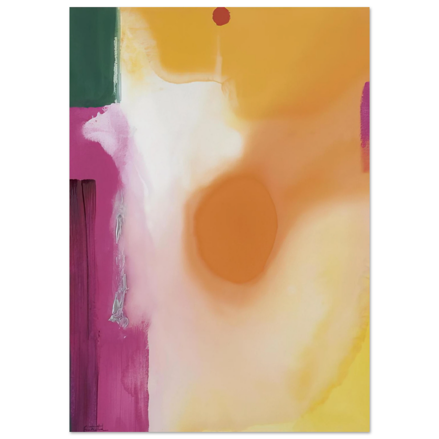 Helen Frankenthaler - Bullseye - 1989 Wall art - A3 (29.7 x 42  cm) - Fine Art Poster - -