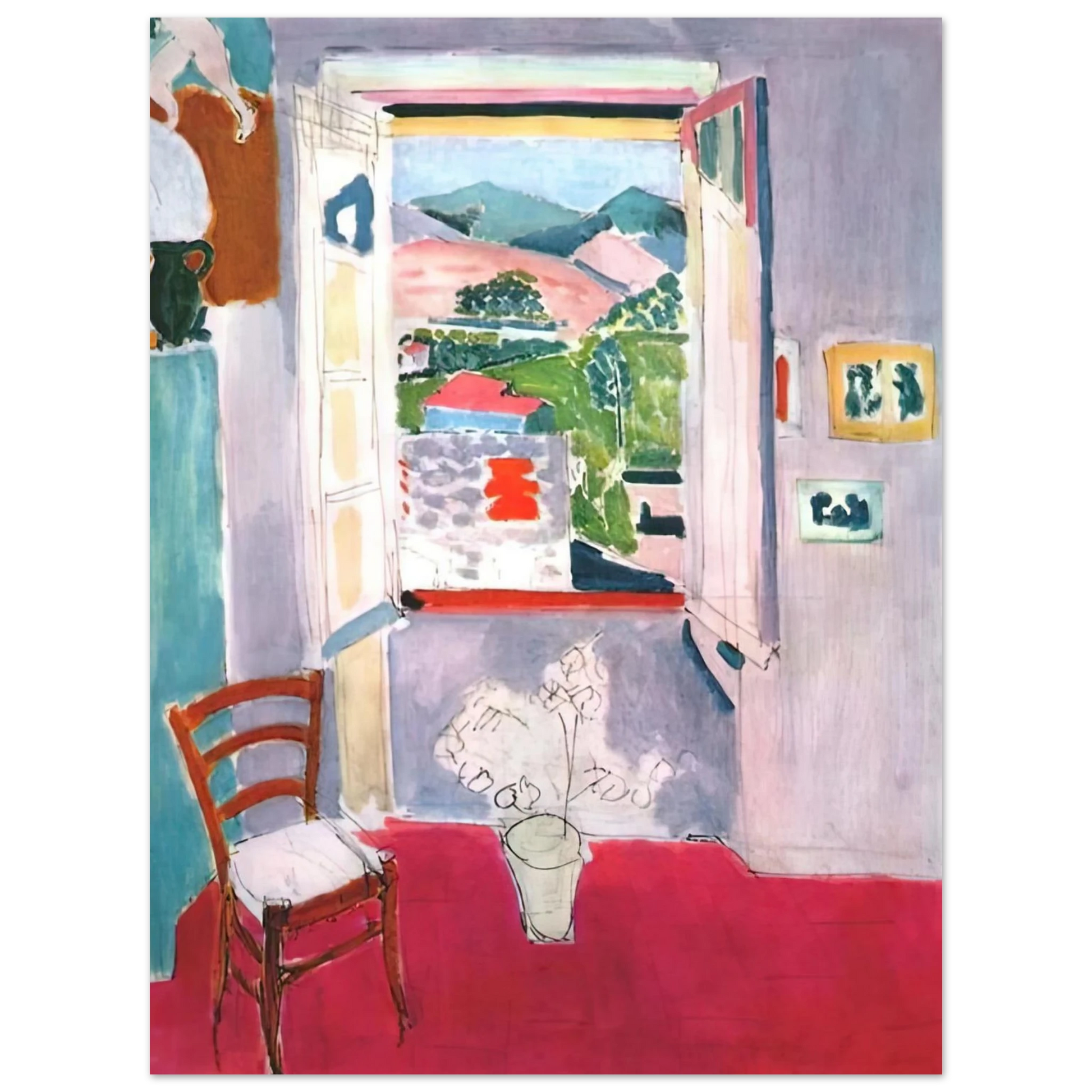 Henri Matisse - OPEN WINDOW AT COLLIOURE 1910 Fine Art Poster - Default Title