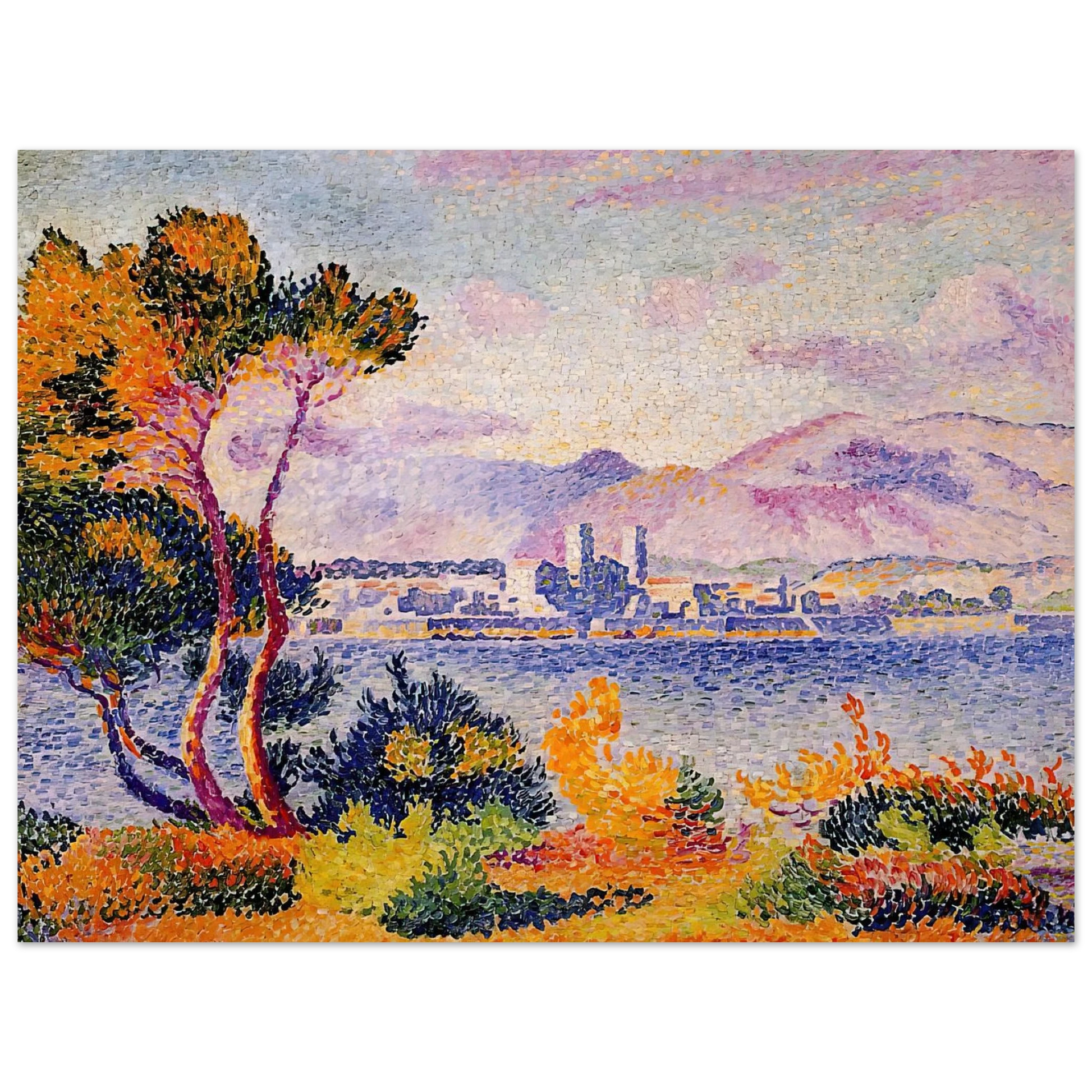 Henri-Edmond Cross - Antibes, Afternoon Fine Art Poster - Default Title