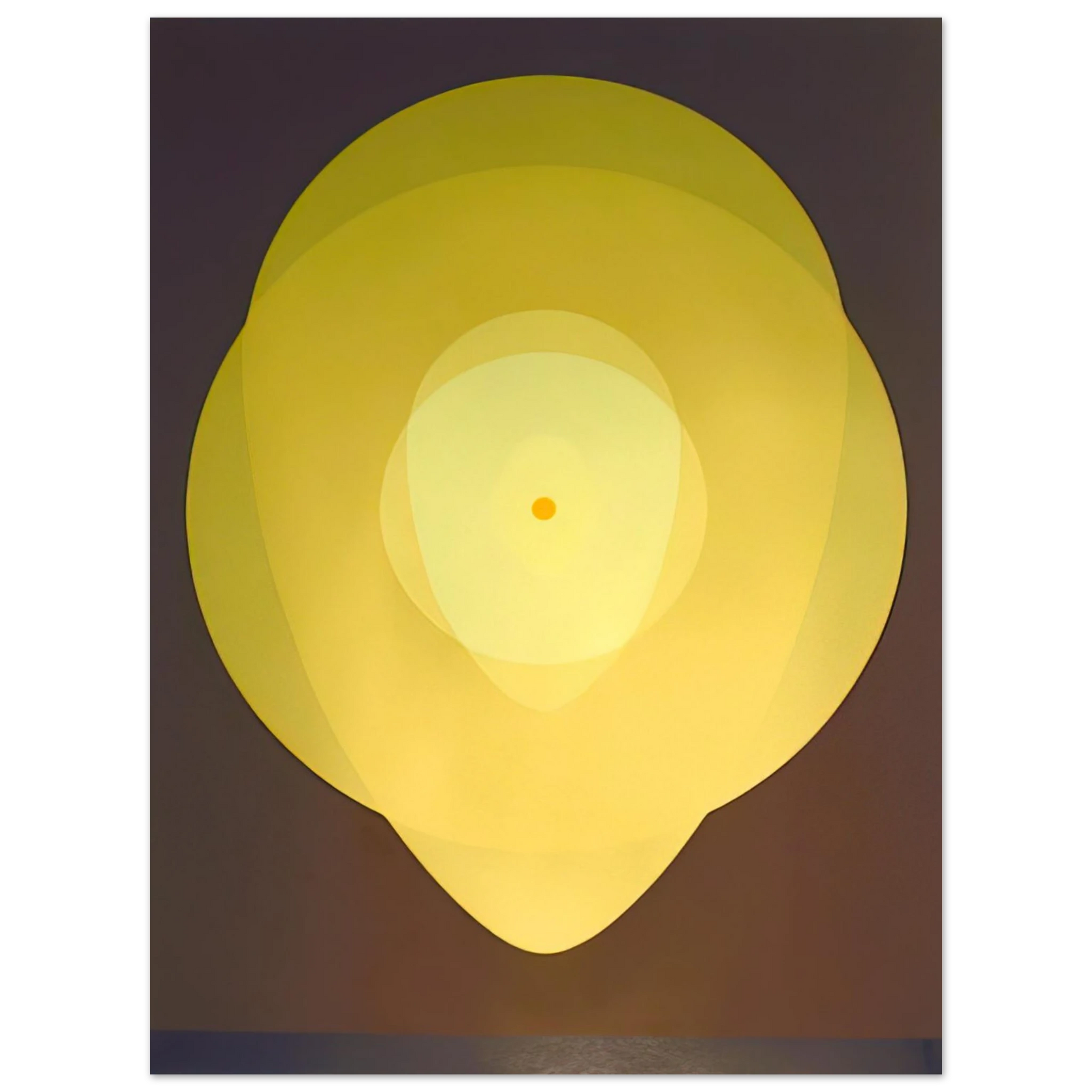 Clarence Holbrook Carter - Yellow Mandala - 1970 Fine Art Poster - Default Title