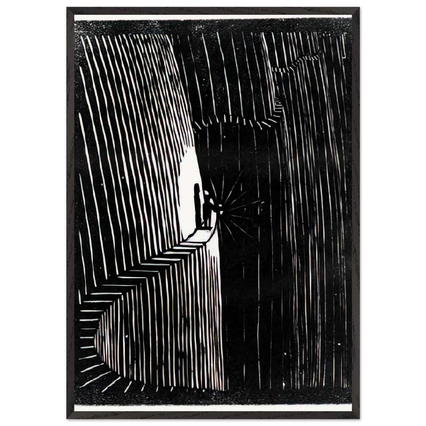 ESCHER 7 - MC Escher Framed Art Print – Black Wooden Frame - Default Title - -Framed Art Print