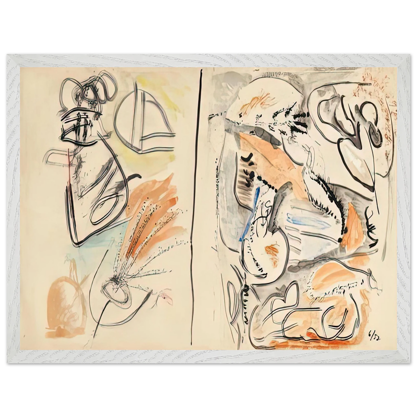 Helen Frankenthaler - Window Shade No. 2, 1952- Wall Art - 28x40 inches / 70x70 cm - Canvas (Imperial) - -