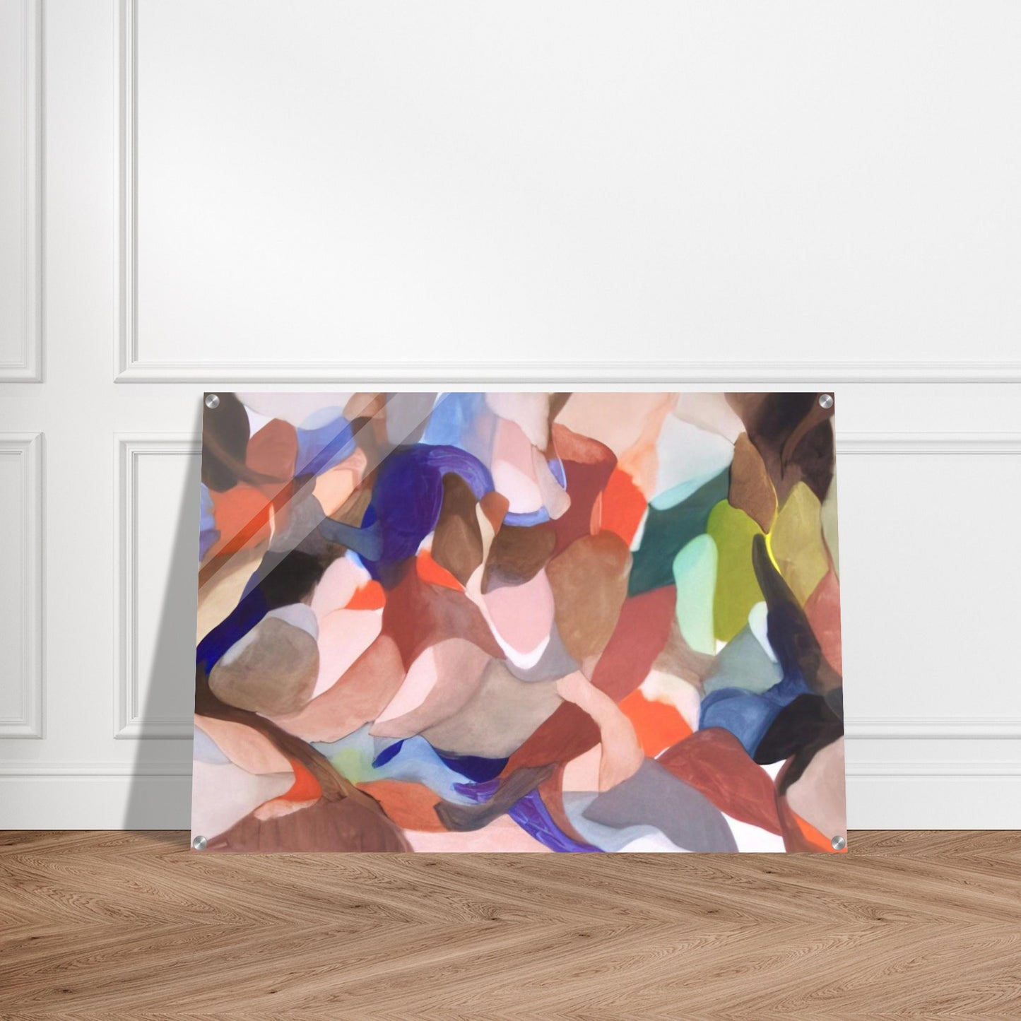 Night of the Red Wind - Alice Baber Acrylic Print - 70x100 cm / 28x40″ inches | Alice Baber Wall Art | Alice Baber Prints