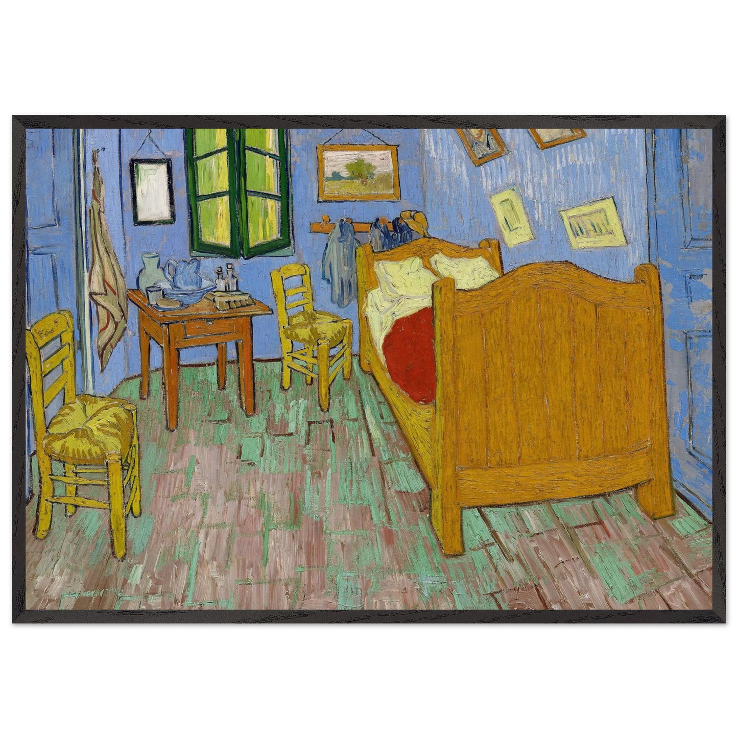 Vincents Bedroom in Arles - Vincent van Gogh Framed Art Print – Black Wooden Frame - Default Title - -Framed Art Print