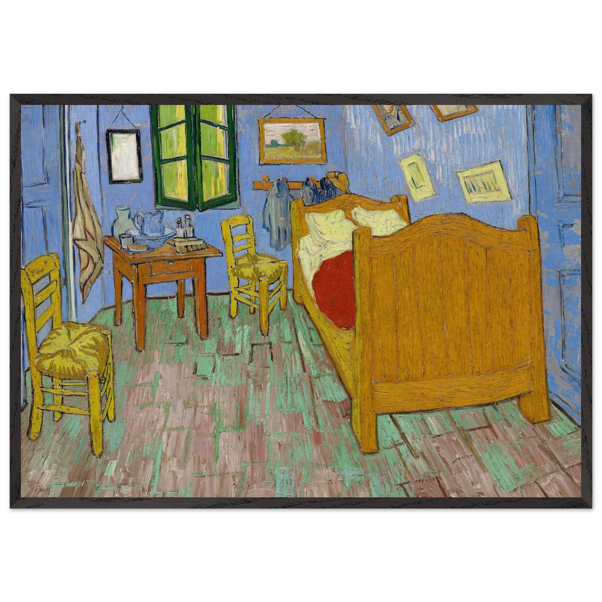 Vincents Bedroom in Arles - Vincent van Gogh Framed Art Print – Black Wooden Frame - Default Title - -Framed Art Print