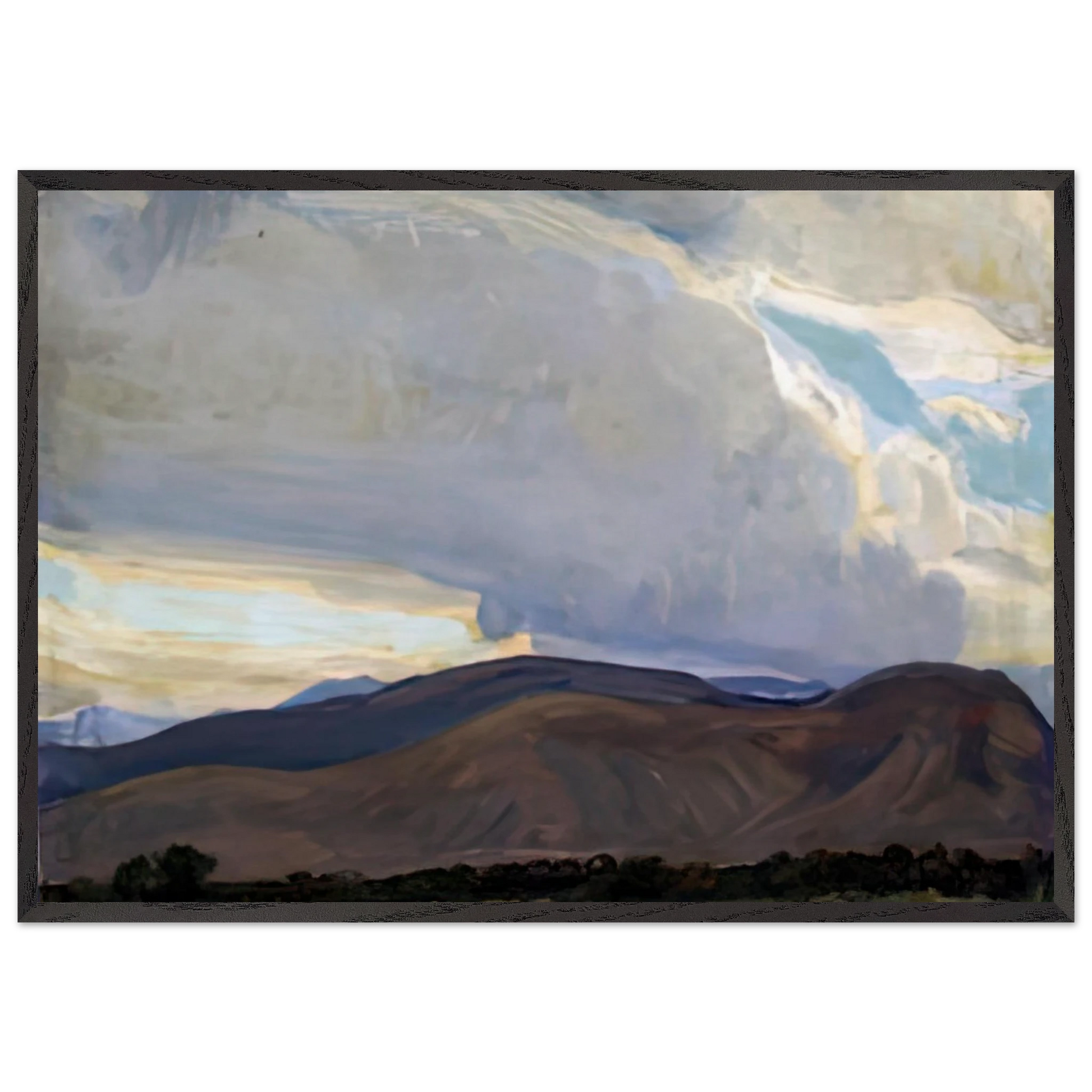 STORM FROM THE SIERRA 1937 - Maynard Dixon Framed Art Print – Black Wooden Frame - Default Title - -Framed Art Print
