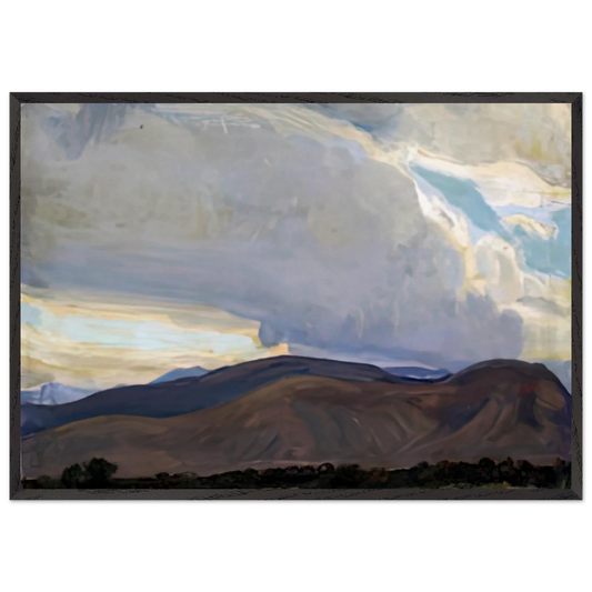 STORM FROM THE SIERRA 1937 - Maynard Dixon Framed Art Print – Black Wooden Frame - Default Title - -Framed Art Print