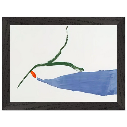 Helen Frankenthaler - A Little Zen - 1970 Wall art - 40x50 cm / 16x20 Inches - Premium Wooden Framed Poster With Fine Art Paper - White frame