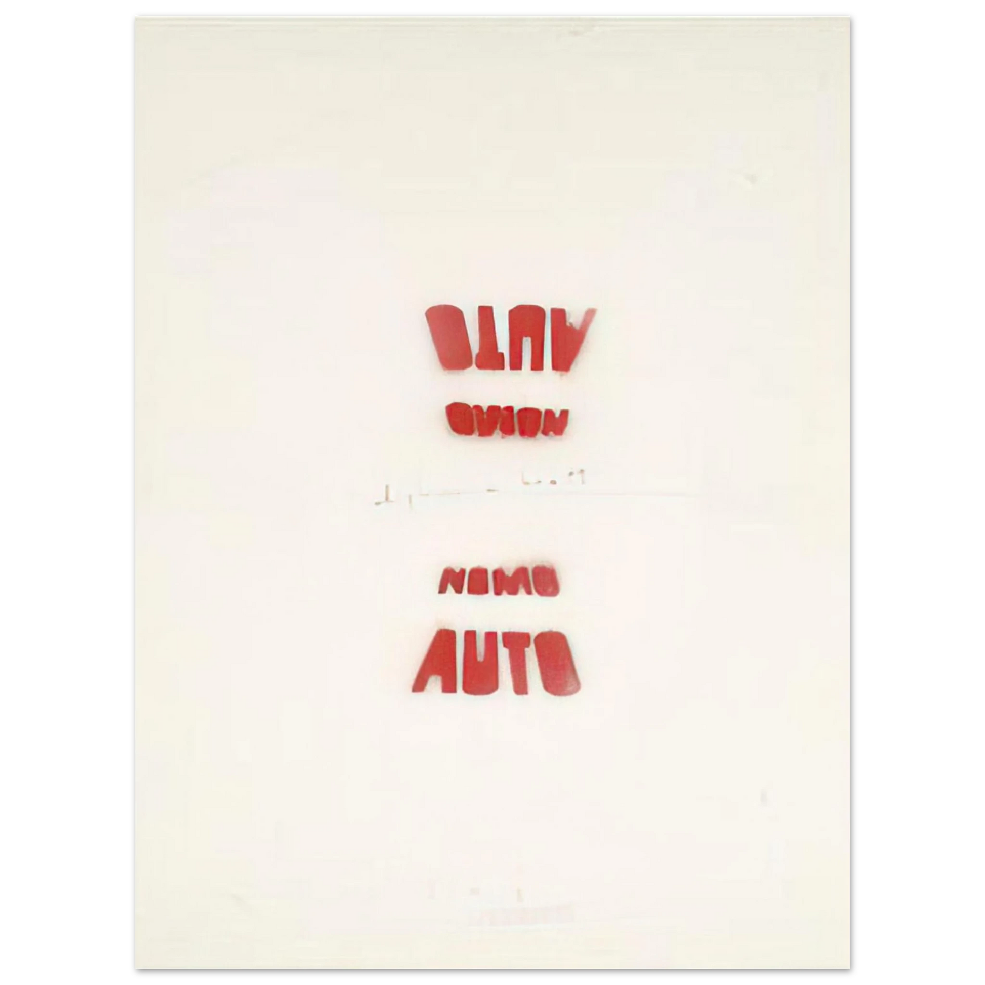 Alighiero Boetti - AUTO NOMO I VEDENTI 1979 Fine Art Poster - Default Title