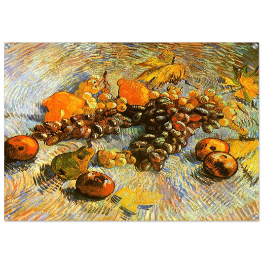 Still Life with Apples, Pears, Lemons and Grapes - Vincent van Gogh Acrylic Print - 70x100 cm / 28x40″ inches | Vincent van Gogh Wall Art | Vincent van Gogh Prints