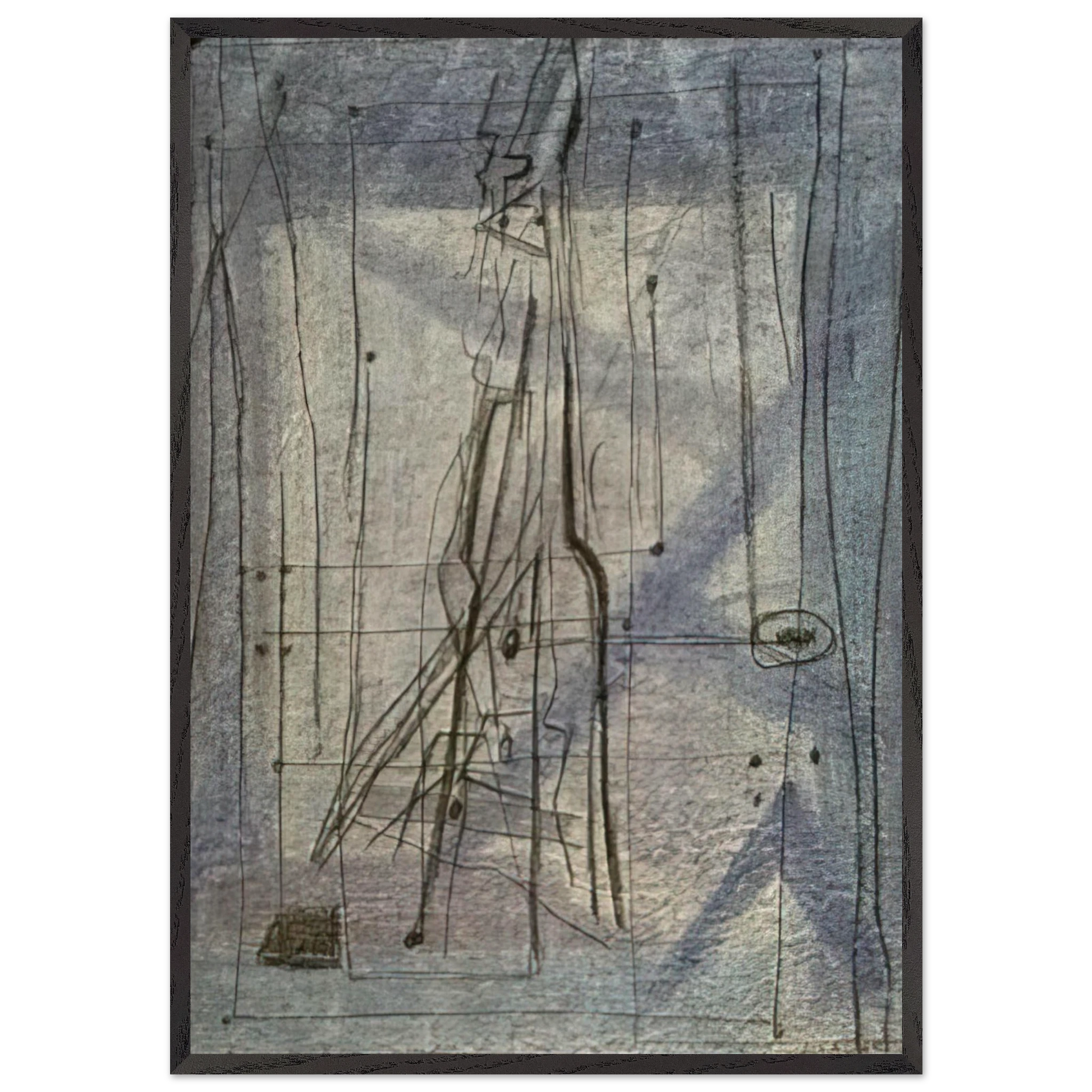 Diario - 1954 - Bice Lazzari Framed Art Print – Black Wooden Frame - Default Title - -Framed Art Print