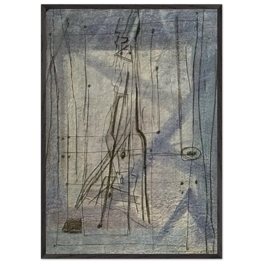 Diario - 1954 - Bice Lazzari Framed Art Print – Black Wooden Frame - Default Title - -Framed Art Print