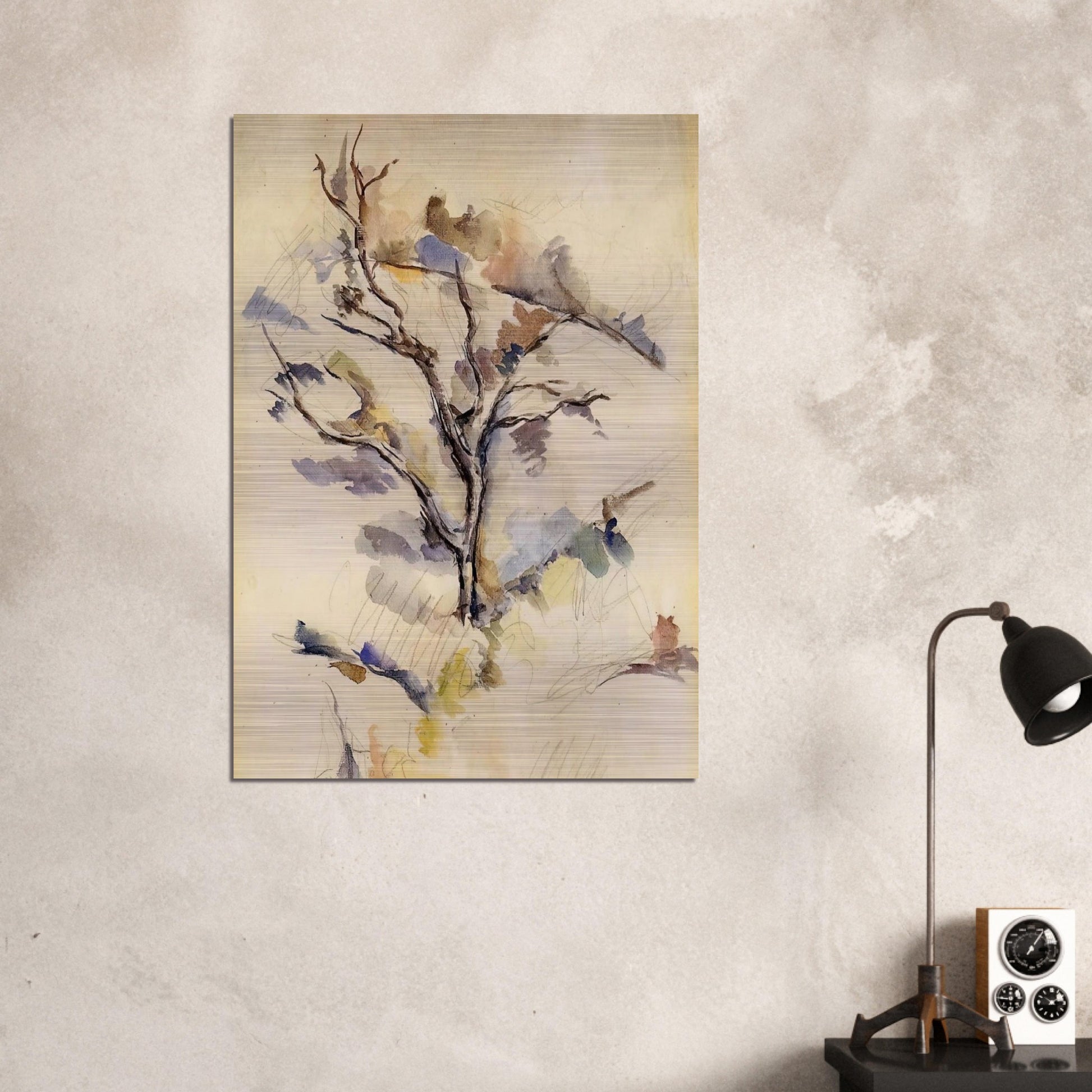 The Oak - Paul Cézanne Brushed Aluminum Print - 70x100 cm / 28x40 inches | Paul Cézanne Aluminum Print | Paul Cézanne Prints