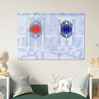 Twice - 1972 - Jimmy Ernst Acrylic Print - 70x100 cm / 28x40″ inches | Jimmy Ernst Wall Art | Jimmy Ernst Prints