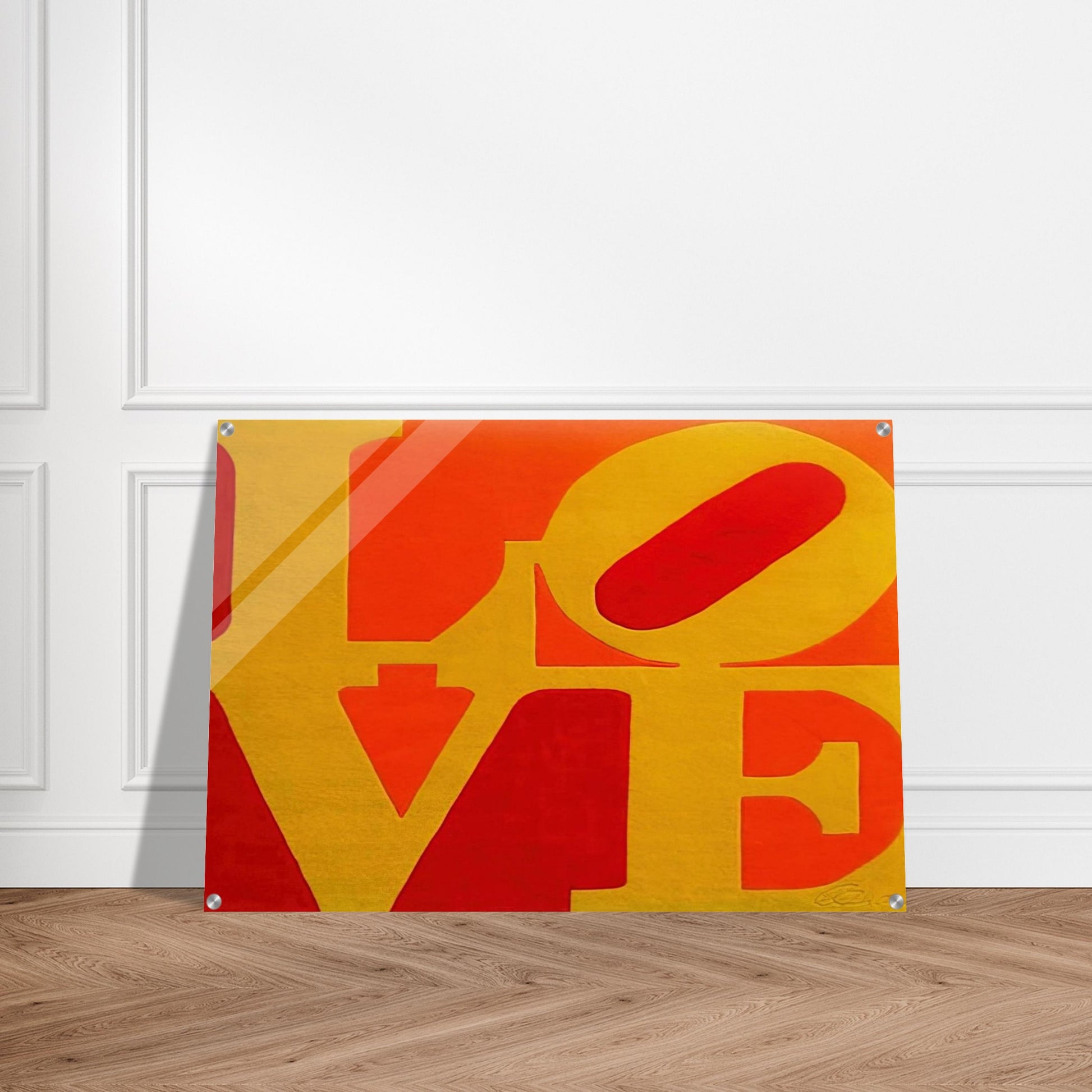 Chosen Love - Robert Indiana Acrylic Print - 70x100 cm / 28x40″ inches | Robert Indiana Wall Art | Robert Indiana Prints