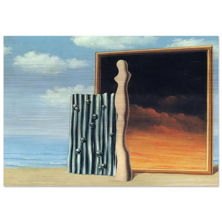 COMPOSITION ON A SEASHORE 1935 - Rene Magritte Brushed Aluminum Print - 70x100 cm / 28x40 inches | Rene Magritte Aluminum Print | Rene Magritte Prints
