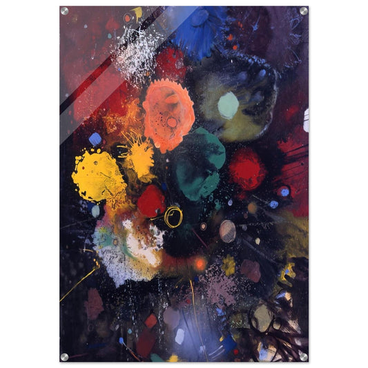 Flowers No. 5 - 1975 - Gebre Kristos Desta Acrylic Print - 70x100 cm / 28x40″ inches | Gebre Kristos Desta Wall Art | Gebre Kristos Desta Prints