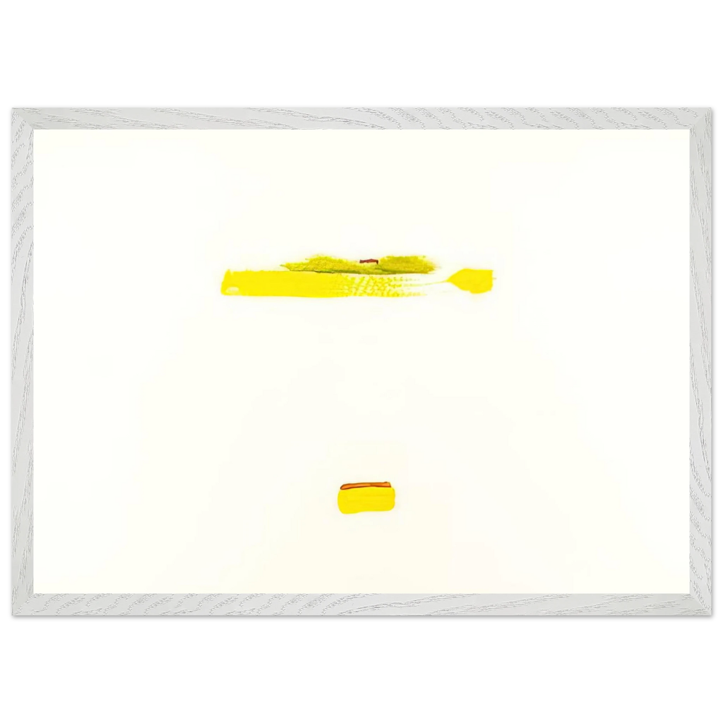 Helen Frankenthaler - New York III - 1972 Wall art - 60x80 cm / 24x32 inches - Premium Wooden Framed Poster With Fine Art Paper - White frame