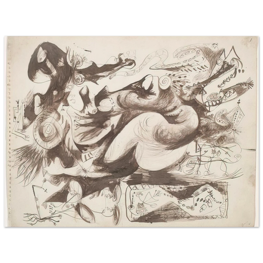Jackson Pollock - UNTITLED O CONNOR THAW 770 Fine Art Poster - Default Title