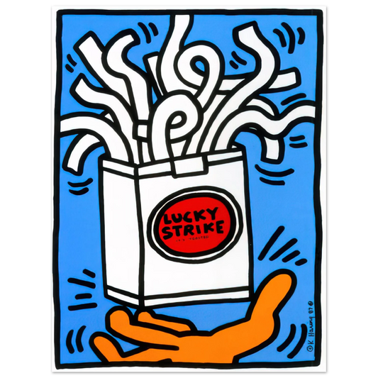 Keith Haring - LUCKY STRIKE 1987 Fine Art Poster - Default Title