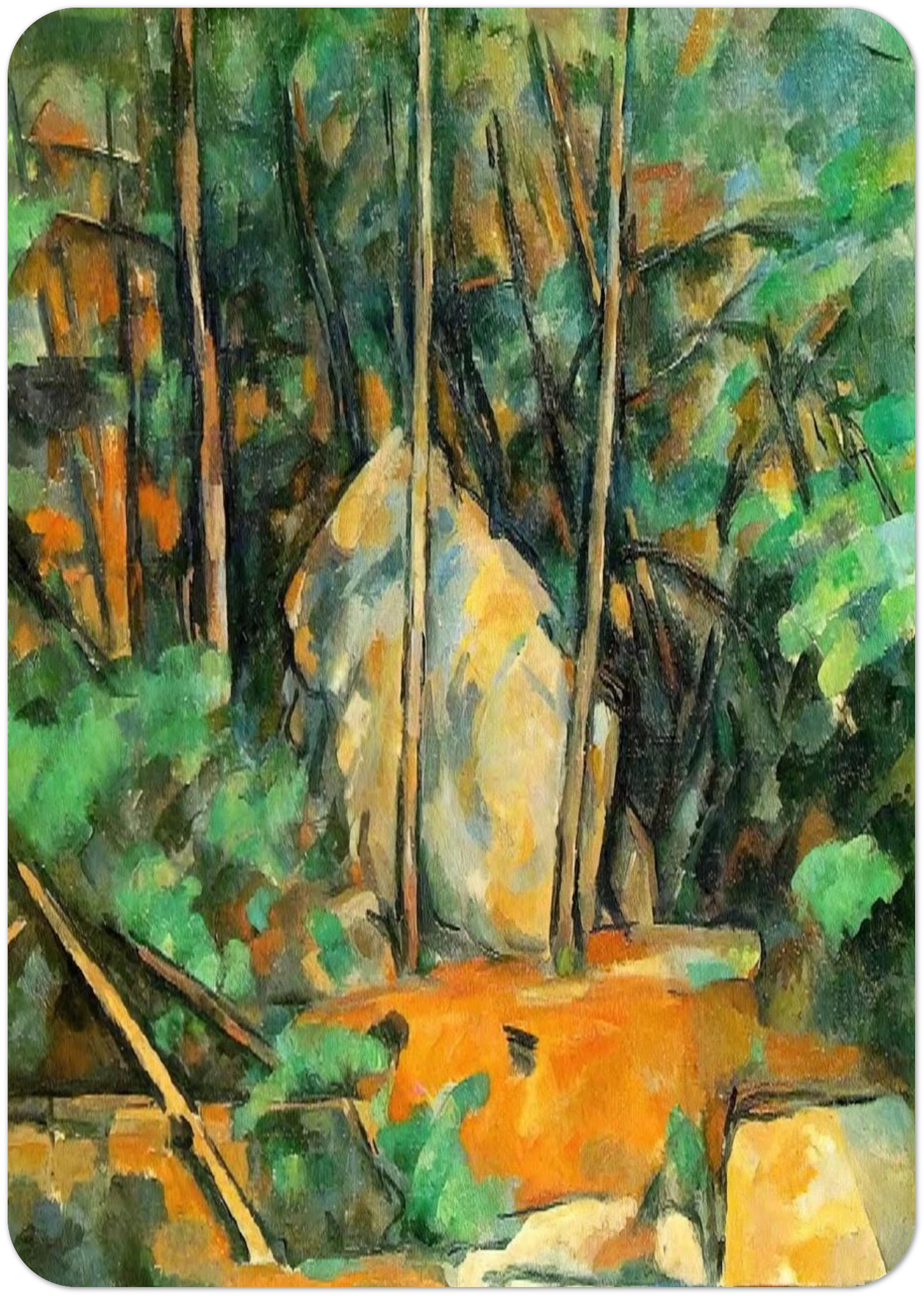 In the Park of Chateau Noir By Paul Cézanne Pack of 10 Post Cards | Paul Cézanne Post Cards | A6 (10.5 x 14.8 cm) - 4.1 x 5.8 inches