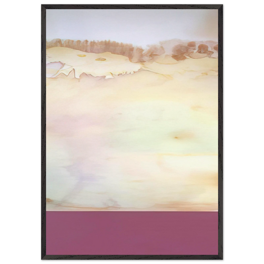 Akrab - 1969 - Ronnie Landfield Framed Art Print – Black Wooden Frame - Default Title - -Framed Art Print