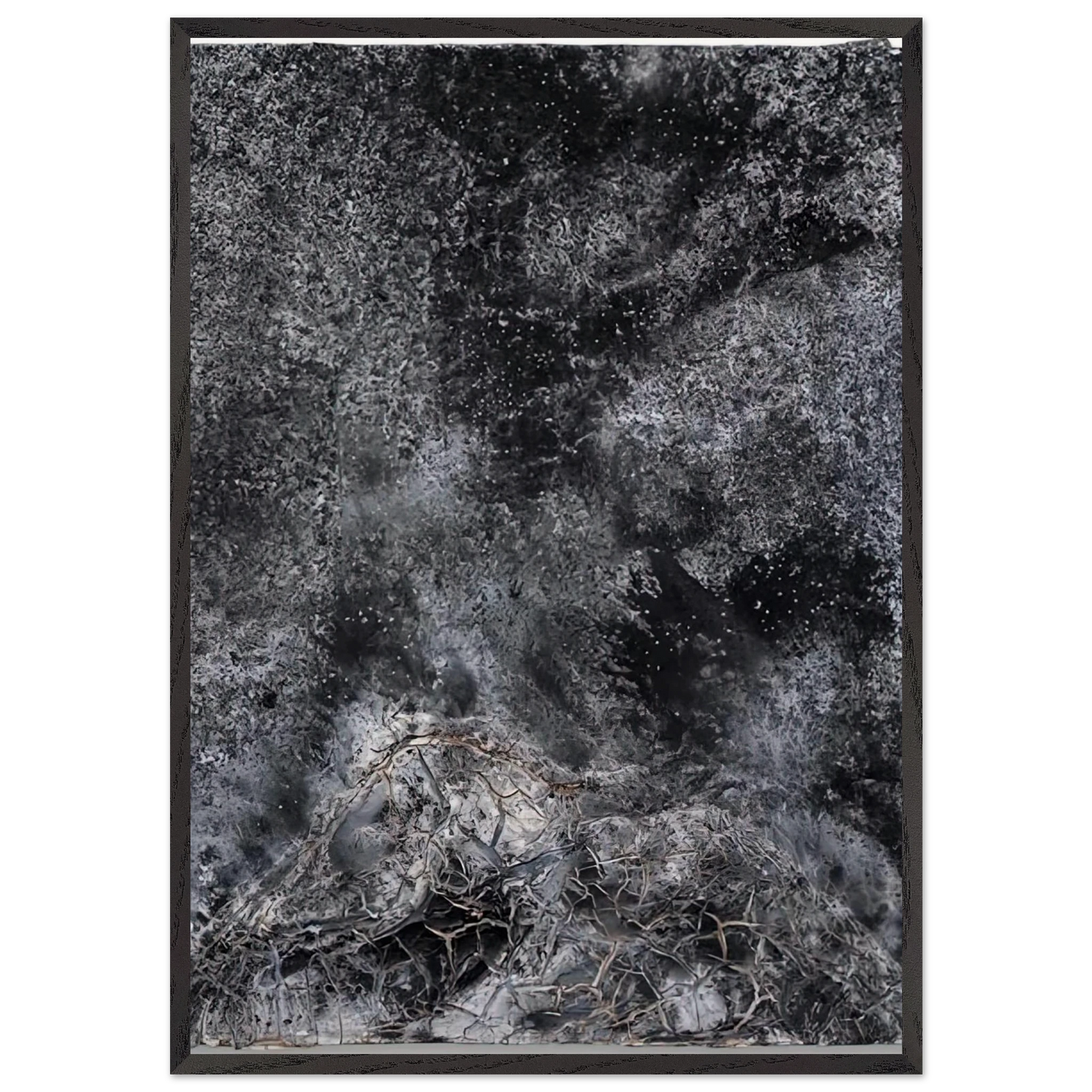 THE SECRET LIFE OF PLANTS FOR ROBERT FLUDD 2014 - Anselm Kiefer Framed Art Print – Black Wooden Frame - Default Title - -Framed Art Print