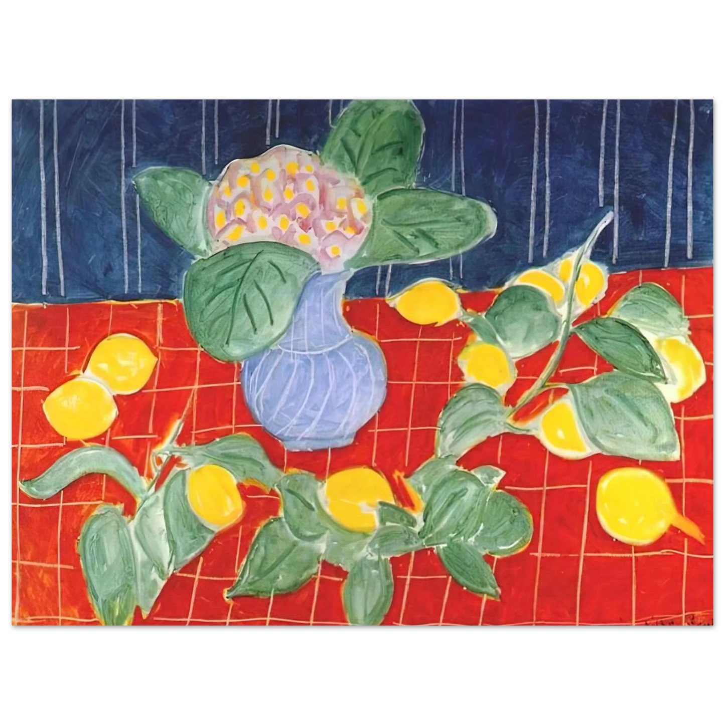 Henri Matisse - LEMONS AND SAXIFRAGES 1943 Fine Art Poster - Default Title