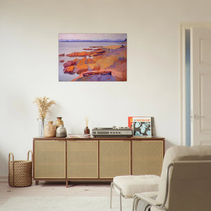 Coast Near Antibes - Henri-Edmond Cross Brushed Aluminum Print - 70x100 cm / 28x40 inches | Henri-Edmond Cross Aluminum Print | Henri-Edmond Cross Prints
