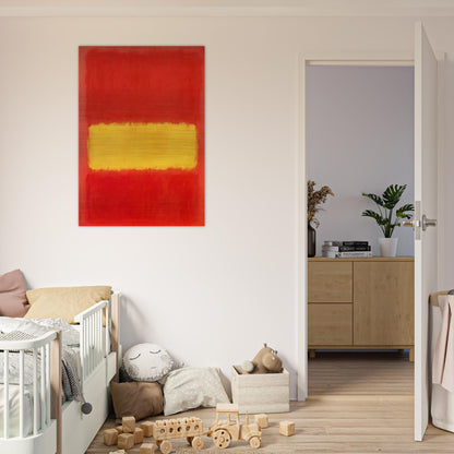 Yellow band - 1956 - Mark Rothko Brushed Aluminum Print - 70x100 cm / 28x40 inches | Mark Rothko Aluminum Print | Mark Rothko Prints